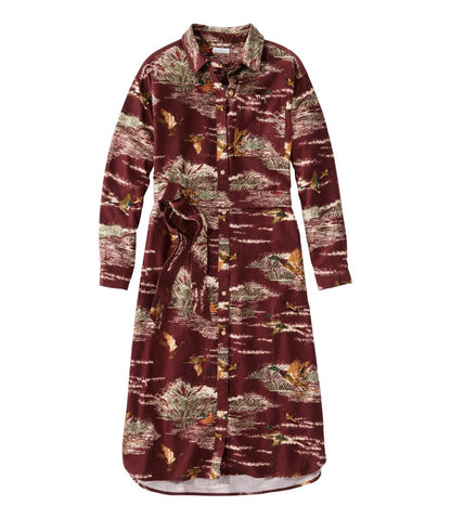 Women's Signature Camp Flannel Midi Dress | L.L.Bean for sale