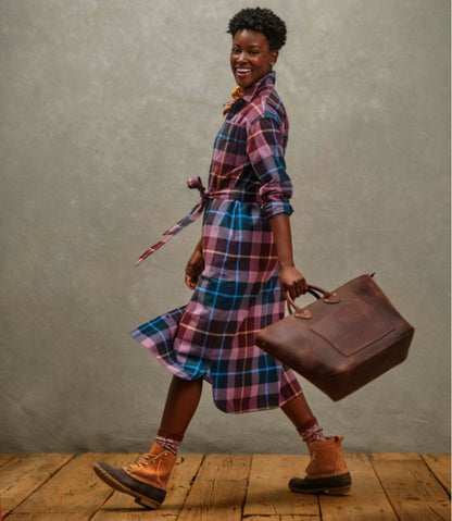 Women's Signature Camp Flannel Midi Dress | L.L.Bean for sale