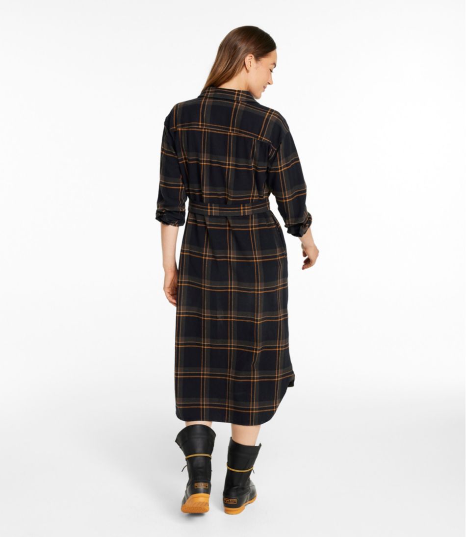 Women's Signature Camp Flannel Midi Dress | L.L.Bean for sale