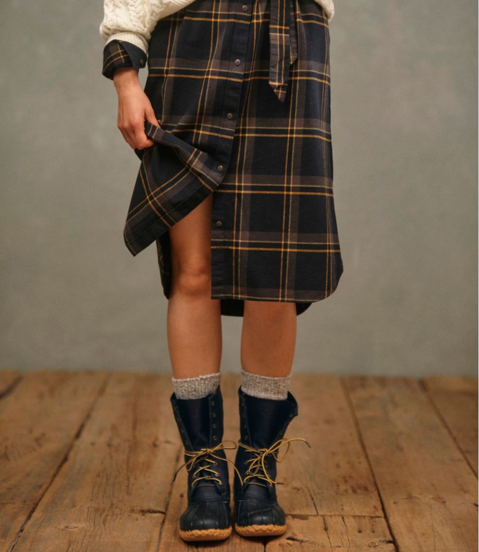 Women's Signature Camp Flannel Midi Dress | L.L.Bean for sale