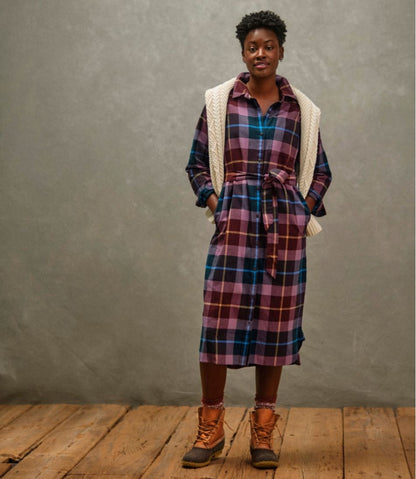 Women's Signature Camp Flannel Midi Dress | L.L.Bean for sale