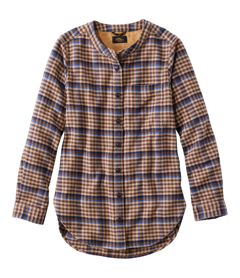 Women's Signature 1933 Collarless Chamois Tunic, Plaid | L.L.Bean outlet - US 3330