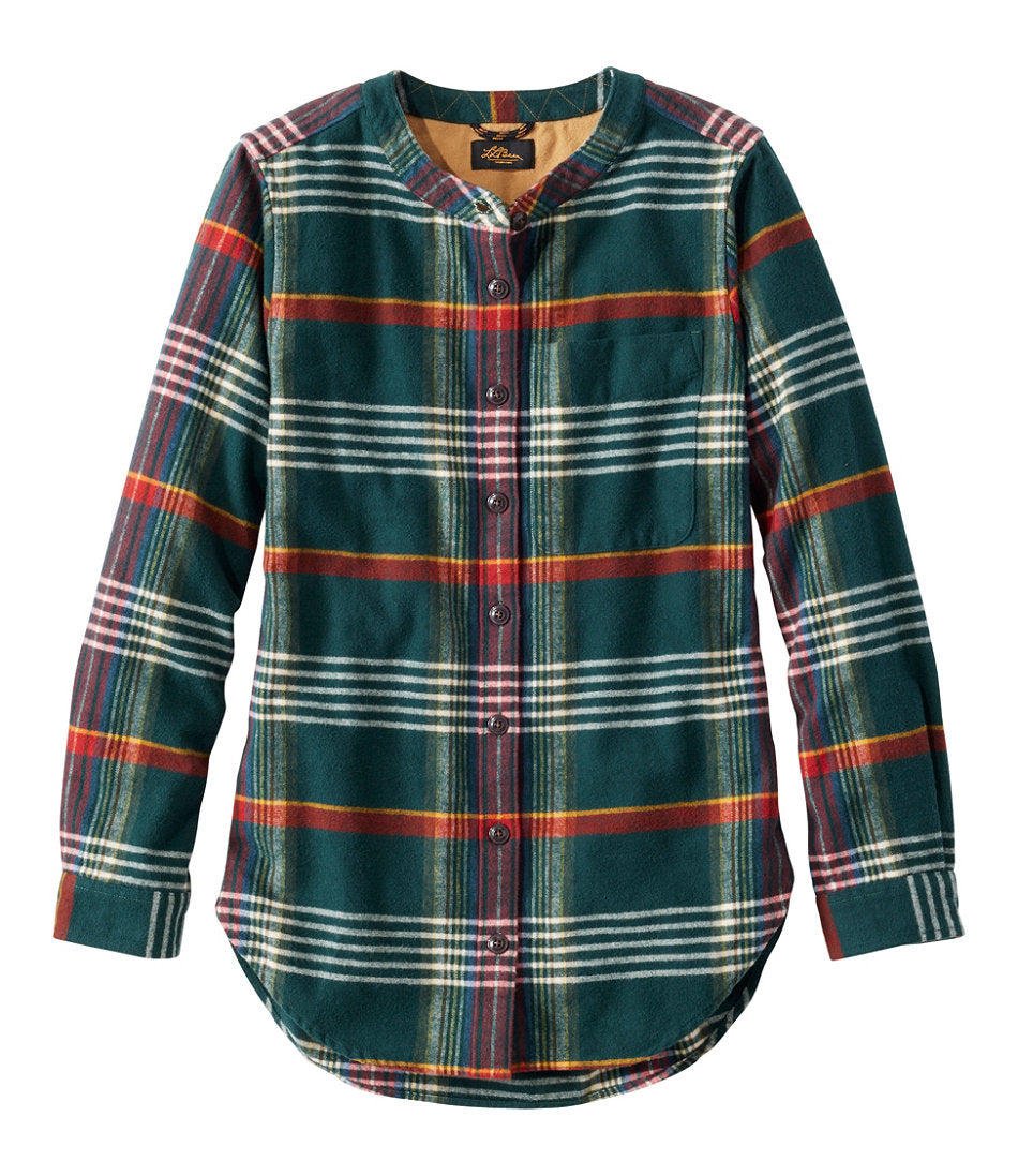 Women's Signature 1933 Collarless Chamois Tunic, Plaid | L.L.Bean outlet - US 3330