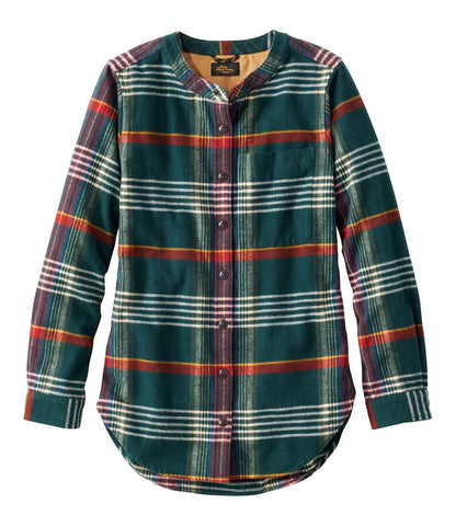 Women's Signature 1933 Collarless Chamois Tunic, Plaid | L.L.Bean outlet - US 3330
