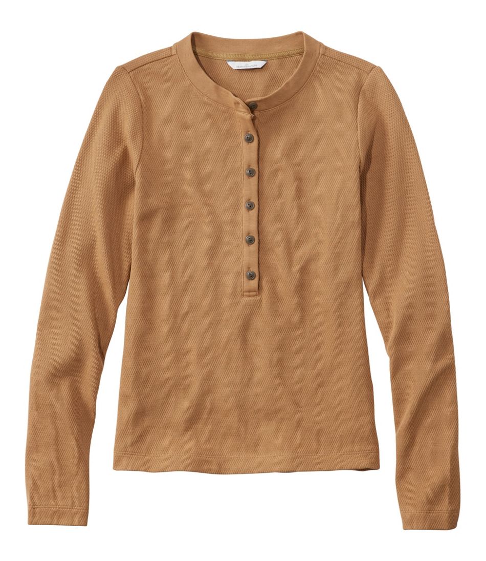 Women's Signature Premium Thermal Tops, Long-Sleeve Henley Shirt | L.L.Bean sale