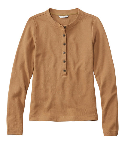 Women's Signature Premium Thermal Tops, Long-Sleeve Henley Shirt | L.L.Bean sale - US 8891