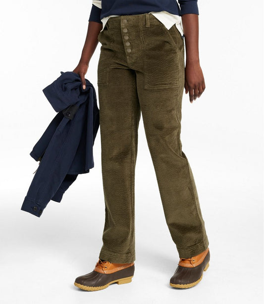 Women's Signature Utility Corduroy Pants, Mid-Rise Straight-Leg | L.L.Bean discount