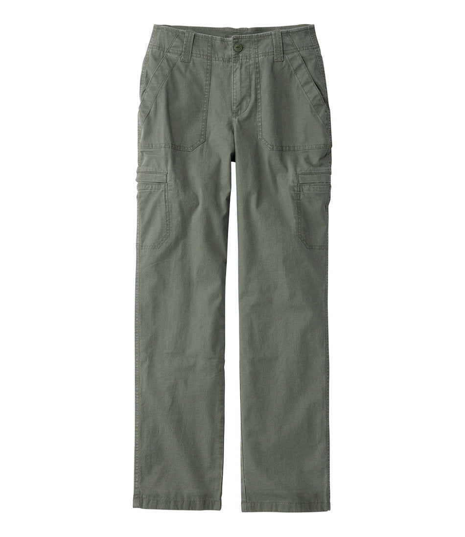 Women's 207 Vintage Cotton Canvas Pants, Mid-Rise Straight-Leg Cargo Lined | L.L.Bean outlet - US 3030