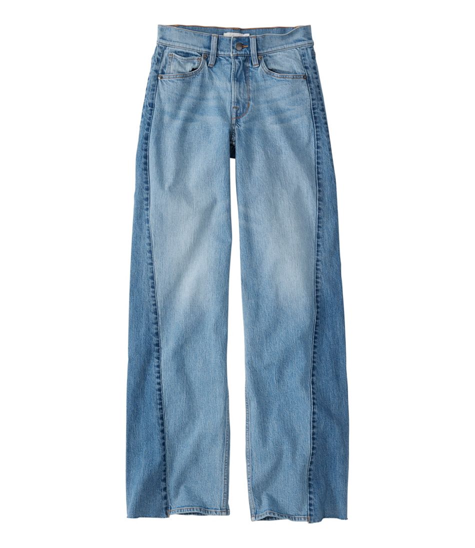 Women's Signature 1912 Premium Jeans, High-Rise Relaxed Wide-Leg | L.L.Bean on sale