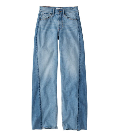 Women's Signature 1912 Premium Jeans, High-Rise Relaxed Wide-Leg | L.L.Bean on sale