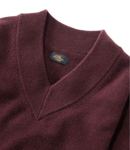 Women's Signature Premium Essential Cashmere Sweater, Relaxed V-Neck | L.L.Bean for sale