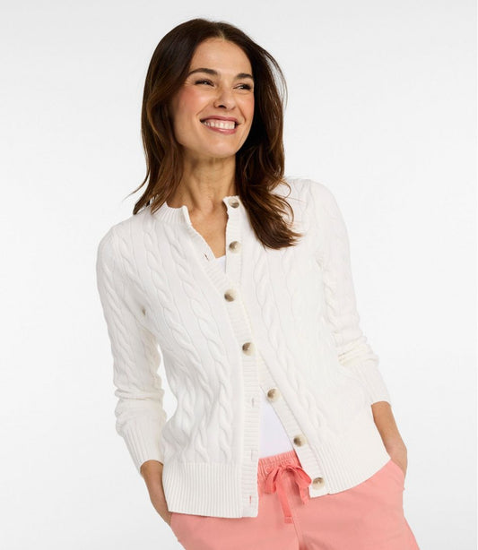Women's The Original Double L® Sweater, Cable Cardigan | L.L.Bean online