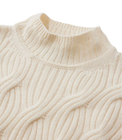 Women's Signature Premium Cashmere Cable Sweaters, Mockneck | L.L.Bean for sale