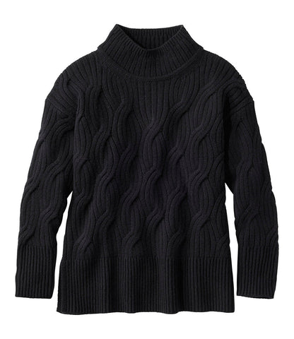 Women's Signature Premium Cashmere Cable Sweaters, Mockneck | L.L.Bean for sale - US 4652