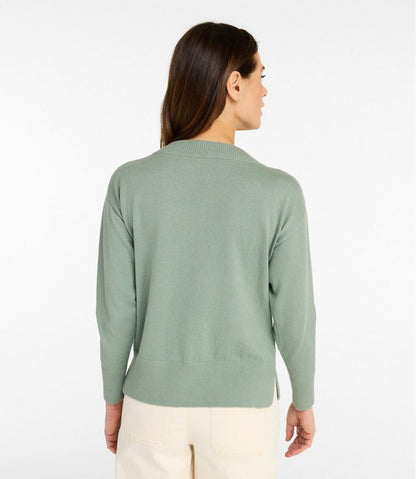 Women's Cotton/Cashmere Sweater, V-Neck | L.L.Bean on sale