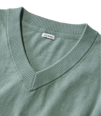 Women's Cotton/Cashmere Sweater, V-Neck | L.L.Bean on sale