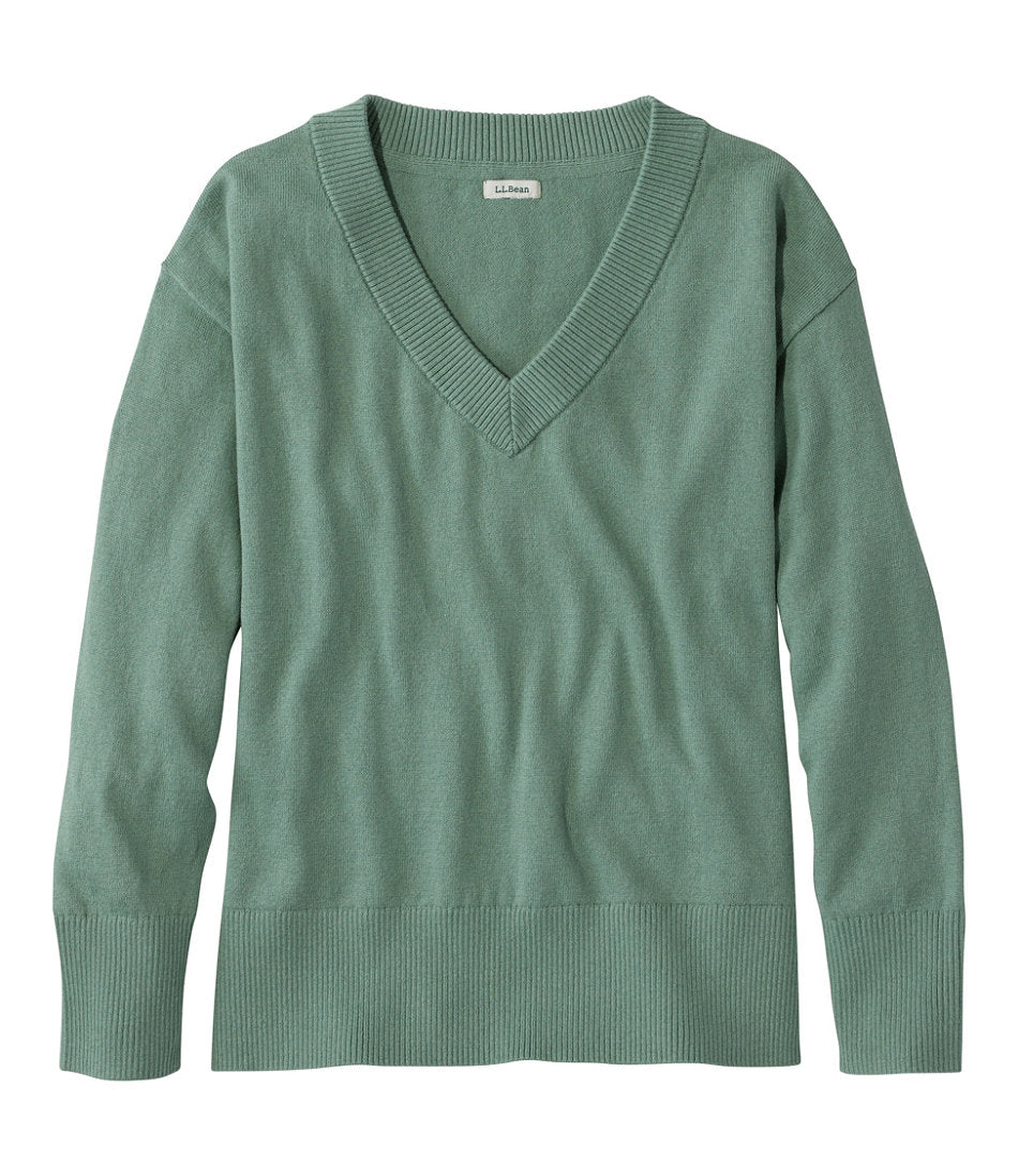 Women's Cotton/Cashmere Sweater, V-Neck | L.L.Bean on sale - US 1478