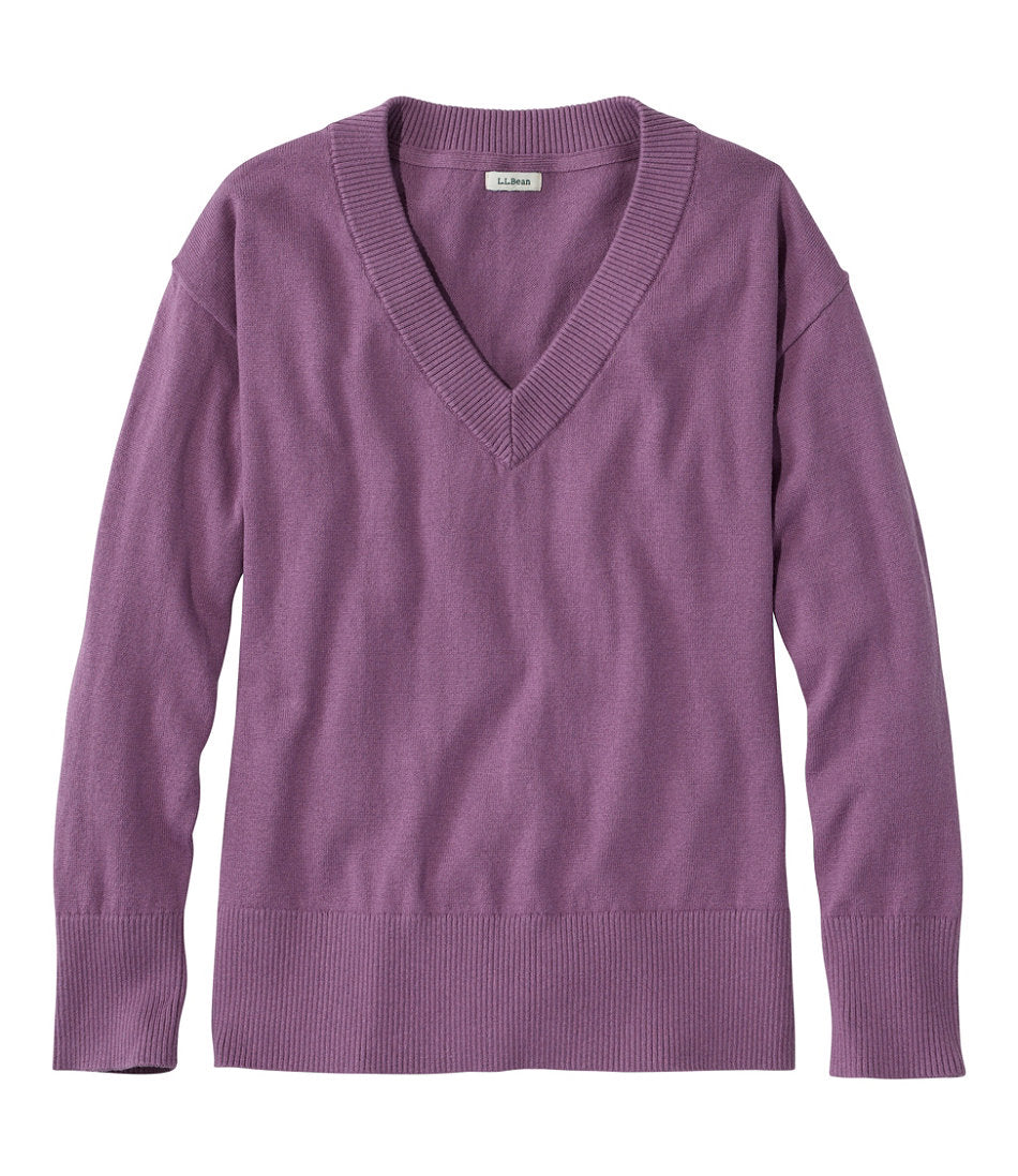 Women's Cotton/Cashmere Sweater, V-Neck | L.L.Bean on sale - US 1478