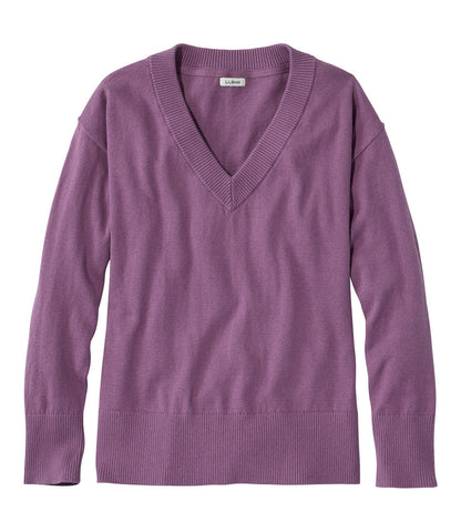 Women's Cotton/Cashmere Sweater, V-Neck | L.L.Bean on sale - US 1478