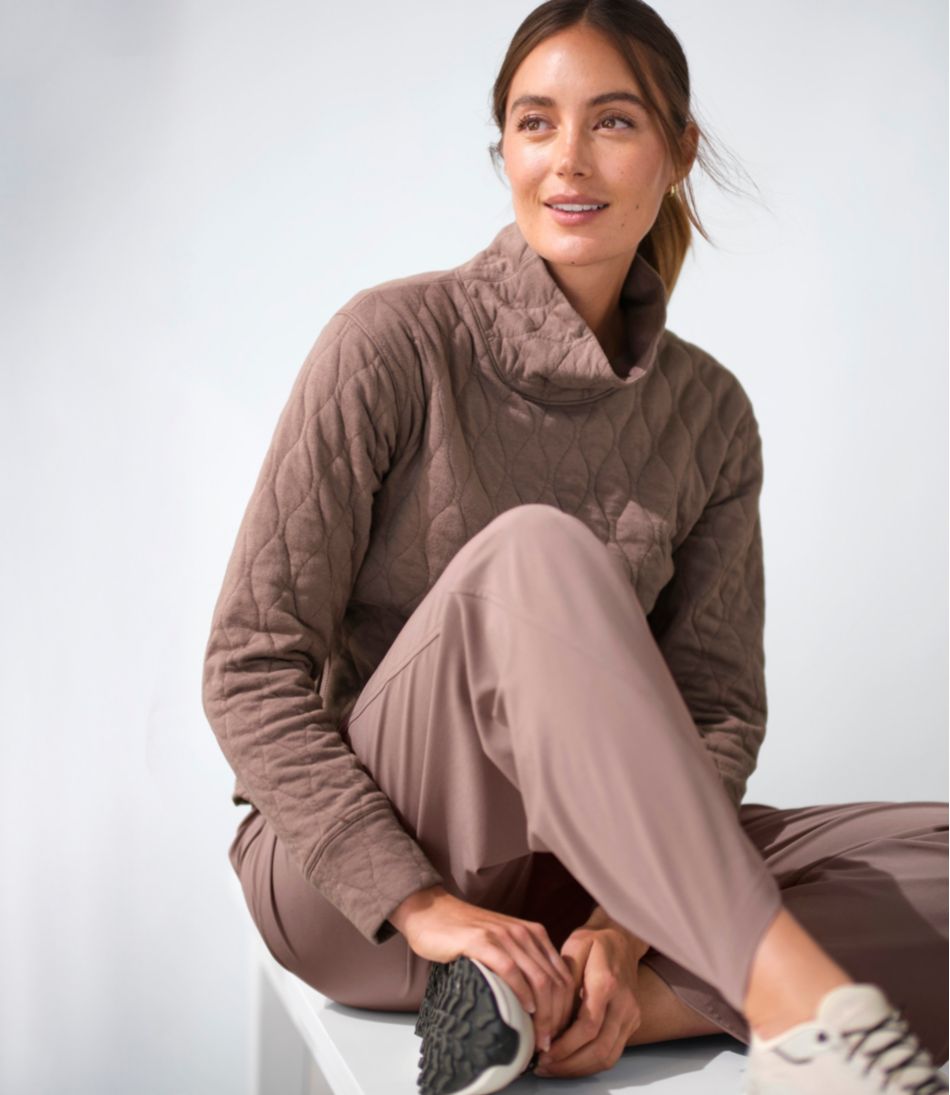Women's VentureSoft Quilted Funnelneck Pullover | L.L.Bean for sale