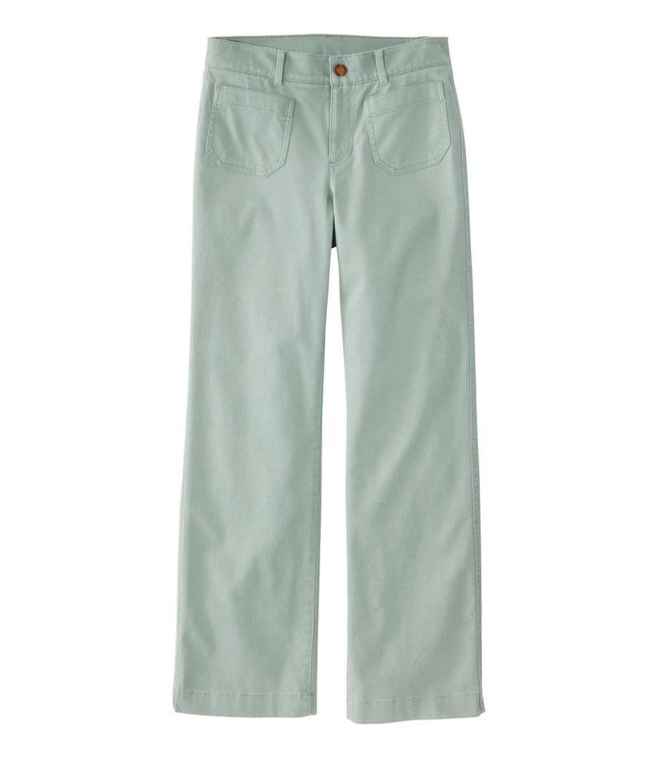 Women's Comfort Stretch Patch Pocket Pants, Mid-Rise Wide Straight-Leg Chino | L.L.Bean near me