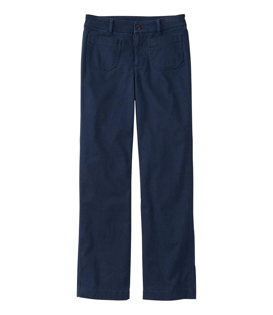 Women's Comfort Stretch Patch Pocket Pants, Mid-Rise Wide Straight-Leg Chino | L.L.Bean near me - US 7016