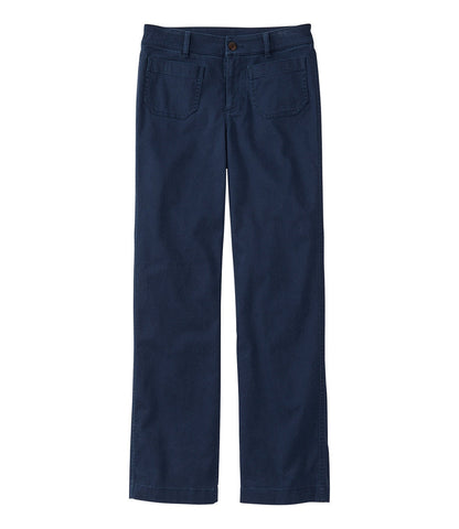 Women's Comfort Stretch Patch Pocket Pants, Mid-Rise Wide Straight-Leg Chino | L.L.Bean near me - US 7016