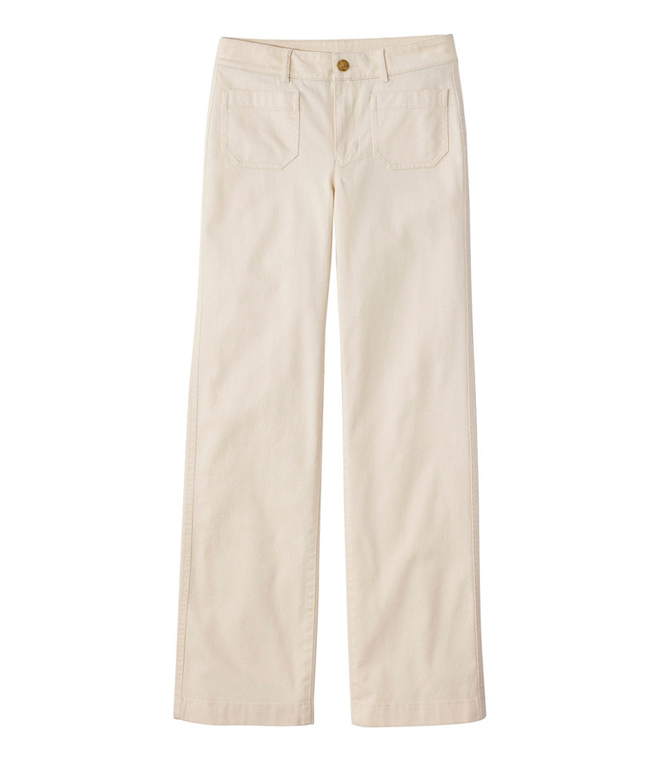 Women's Comfort Stretch Patch Pocket Pants, Mid-Rise Wide Straight-Leg Chino | L.L.Bean near me - US 7016