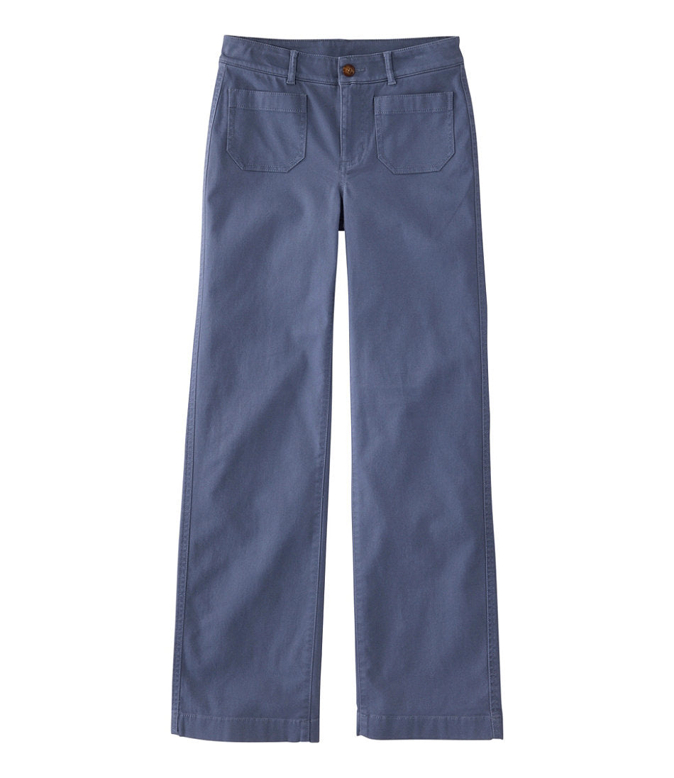 Women's Comfort Stretch Patch Pocket Pants, Mid-Rise Wide Straight-Leg Chino | L.L.Bean near me - US 7016