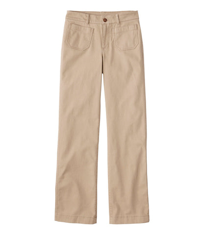 Women's Comfort Stretch Patch Pocket Pants, Mid-Rise Wide Straight-Leg Chino | L.L.Bean near me - US 7016