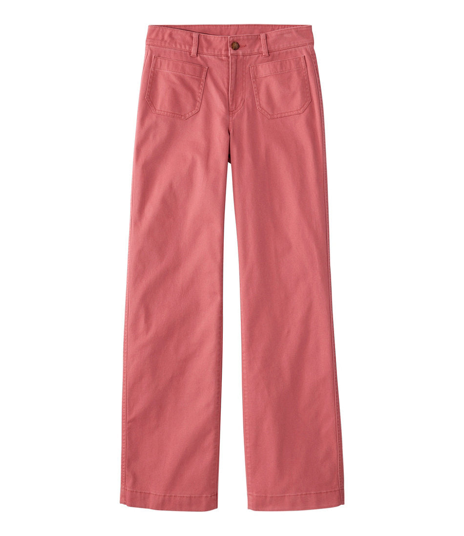 Women's Comfort Stretch Patch Pocket Pants, Mid-Rise Wide Straight-Leg Chino | L.L.Bean near me - US 7016