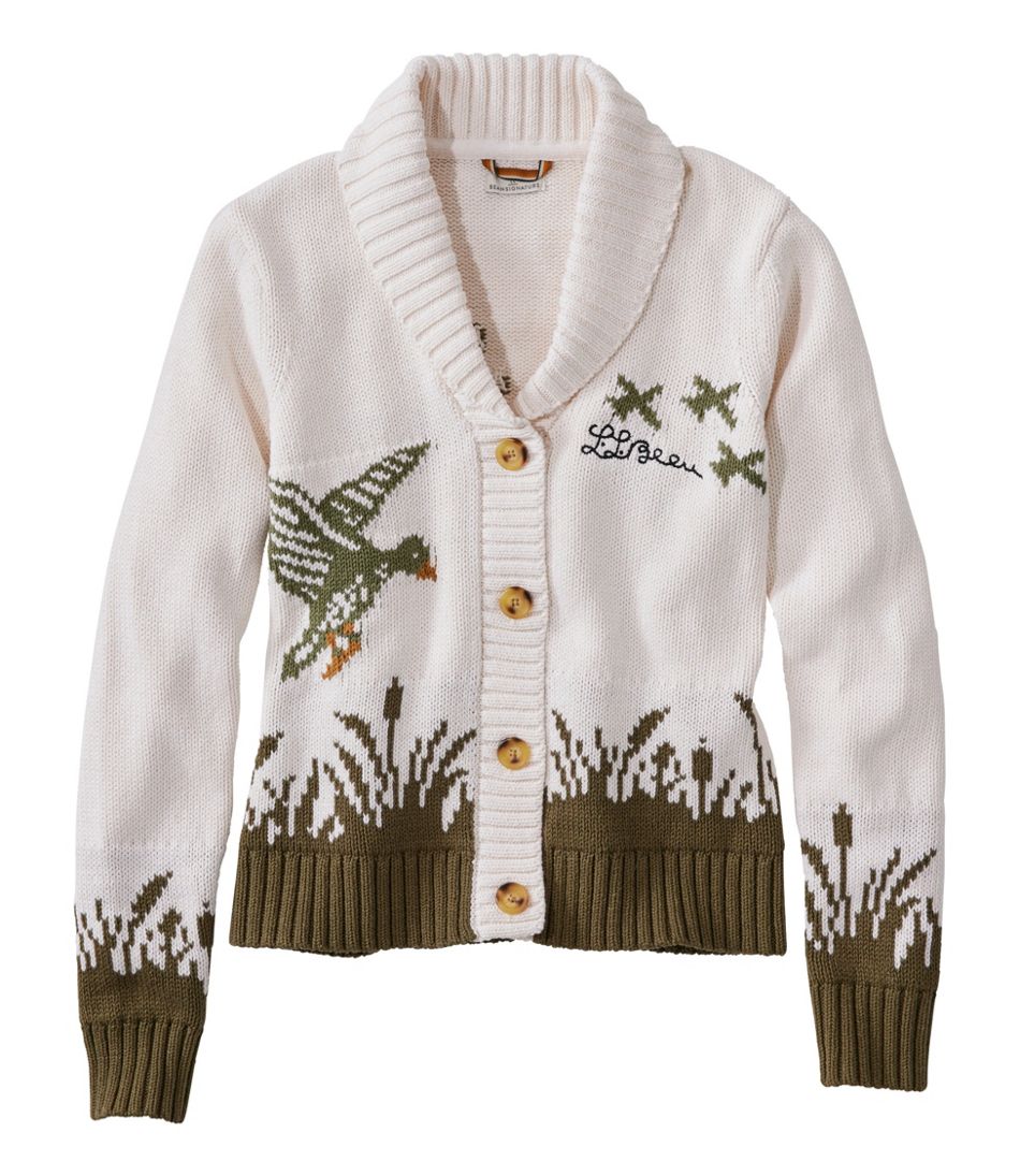 Women's Signature Original Cotton Sweater, Shawl Cardigan Novelty | L.L.Bean discount