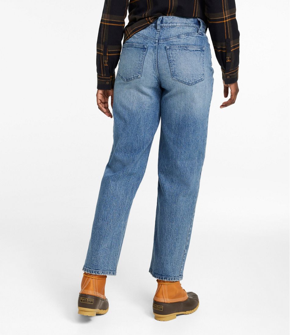 Women's Signature 1912 Premium Jeans, High-Rise Barrel Ankle | L.L.Bean outlet