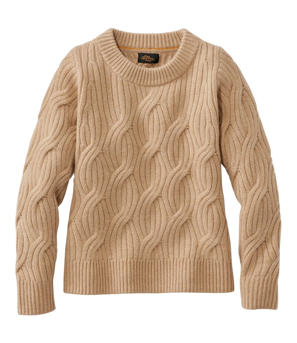 Women's Signature Premium Cashmere Cable Sweater, Crewneck | L.L.Bean near me