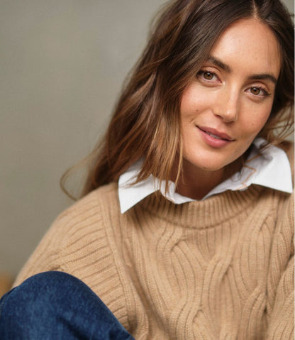 Women's Signature Premium Cashmere Cable Sweater, Crewneck | L.L.Bean near me