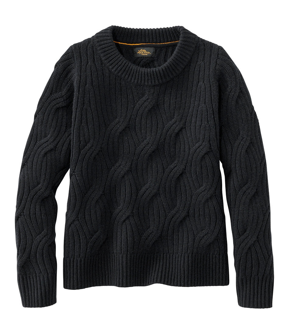 Women's Signature Premium Cashmere Cable Sweater, Crewneck | L.L.Bean near me - US 6349