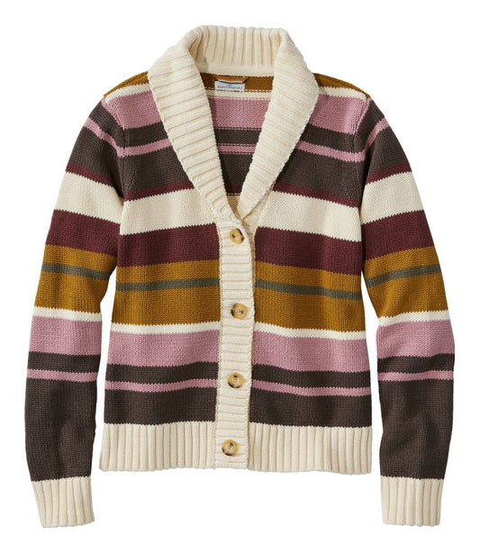 Women's Signature Original Cotton Sweater, Shawl Cardigan Stripe | L.L.Bean sale