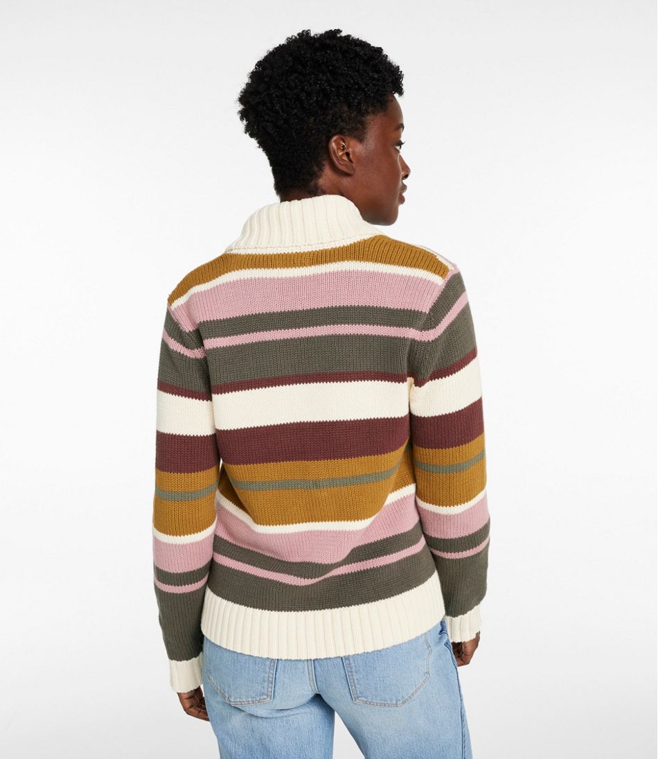 Women's Signature Original Cotton Sweater, Shawl Cardigan Stripe | L.L.Bean sale