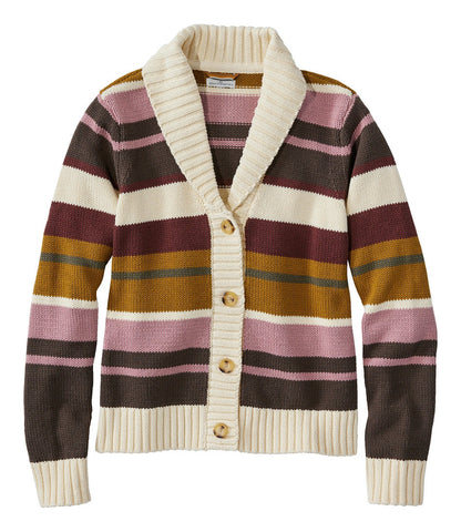 Women's Signature Original Cotton Sweater, Shawl Cardigan Stripe | L.L.Bean sale - US 2019