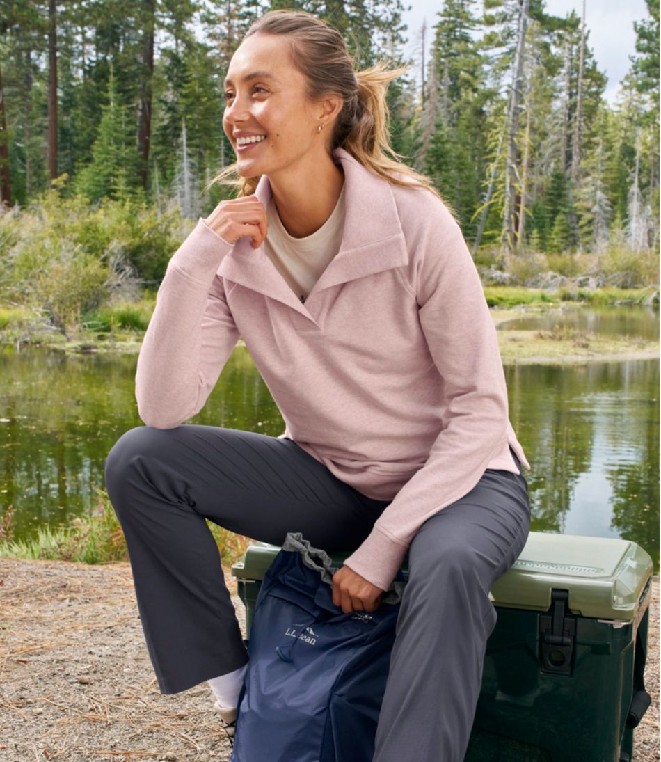 Women's Bean's Cozy Splitneck Pullover Sweatshirt | L.L.Bean for sale