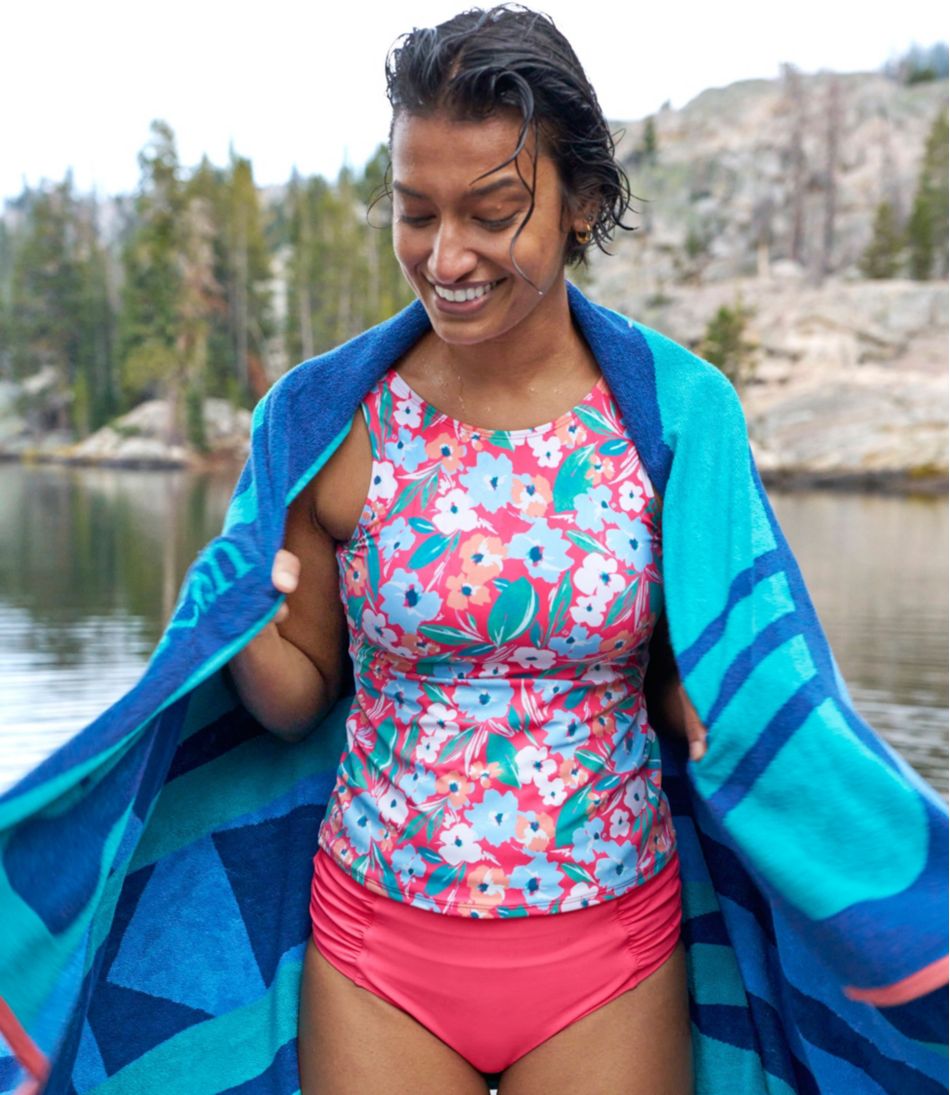 Women's BeanSport Highneck Tankini Top, Print | L.L.Bean outlet