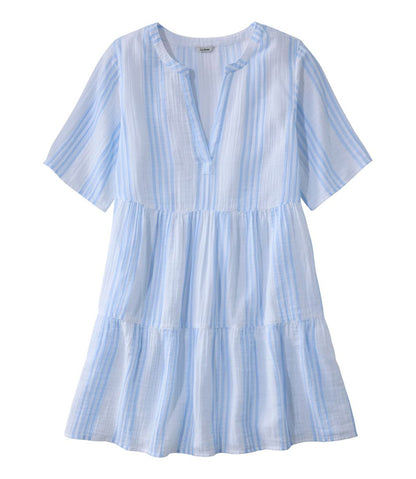 Women's Cloud Gauze Cover-Up, Tiered Dress Print | L.L.Bean online