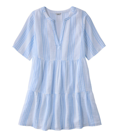 Women's Cloud Gauze Cover-Up, Tiered Dress Print | L.L.Bean online - US 8367