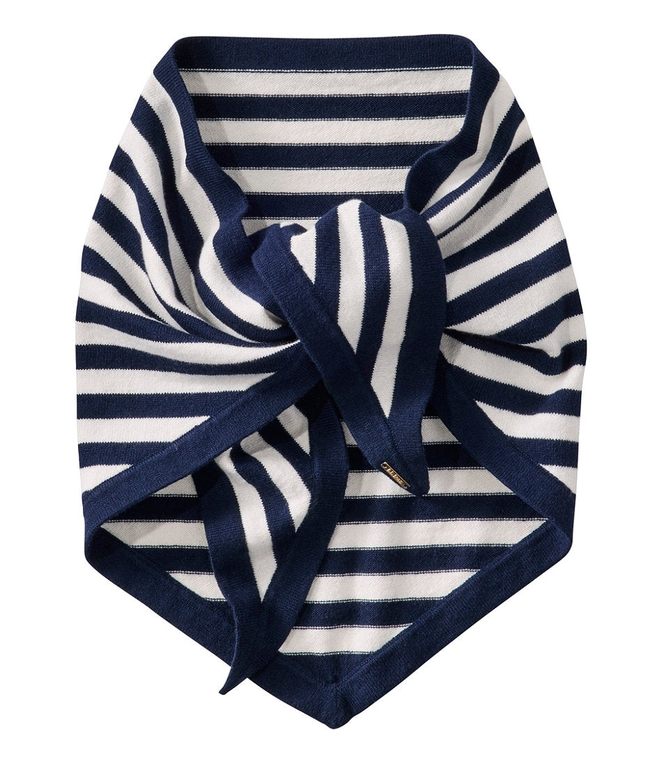 Women's Cotton/Cashmere Knit Triangle Scarf, Striped | L.L.Bean on sale - US 9797