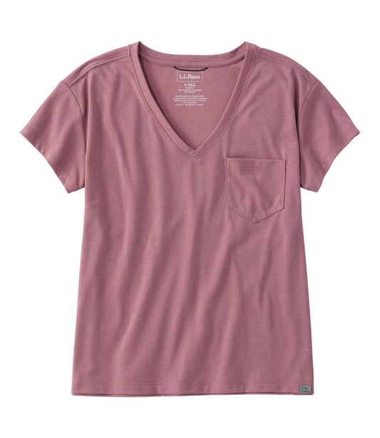 Women's Mountainside V-Neck Pocket Tee, Short Sleeve | L.L.Bean discount