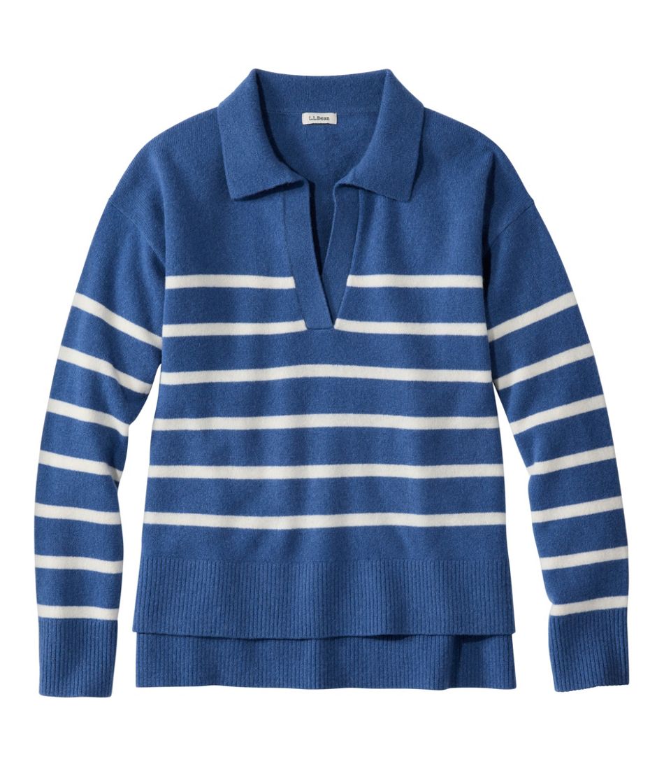 Women's Classic Cashmere Sweater, Relaxed Polo | L.L.Bean online
