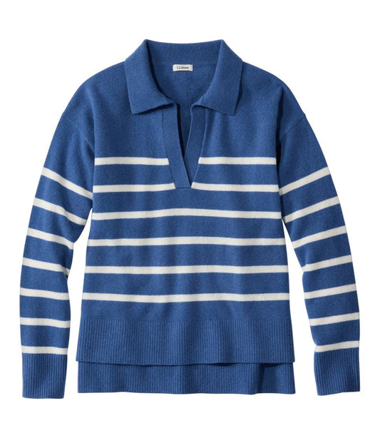 Women's Classic Cashmere Sweater, Relaxed Polo | L.L.Bean online