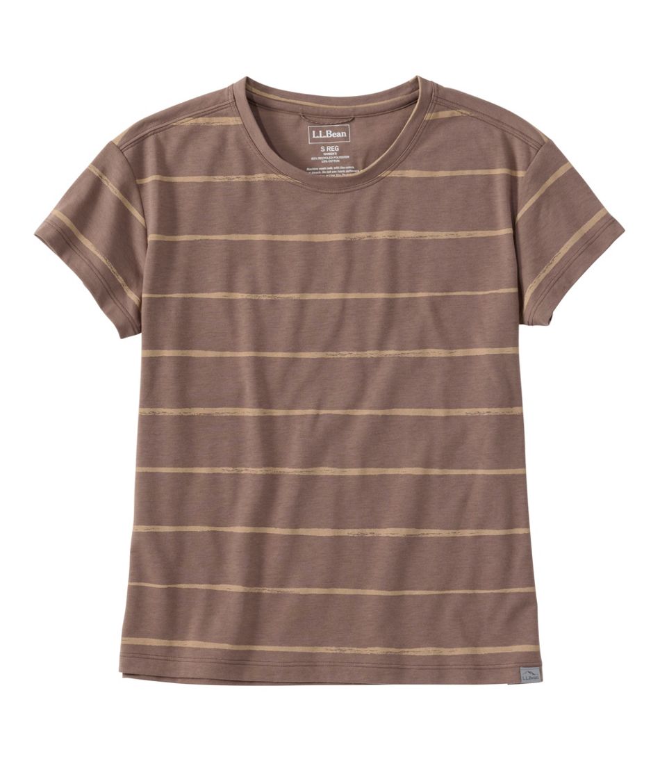 Women's Mountainside Crewneck Tee, Short-Sleeve Stripe | L.L.Bean sale