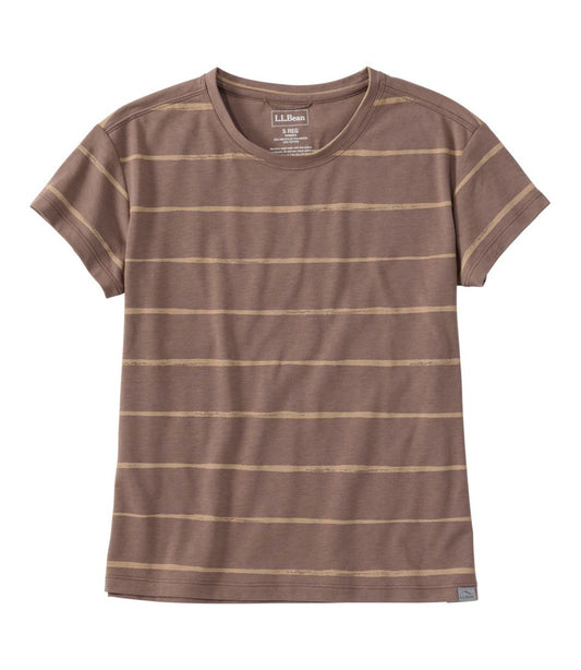 Women's Mountainside Crewneck Tee, Short-Sleeve Stripe | L.L.Bean sale
