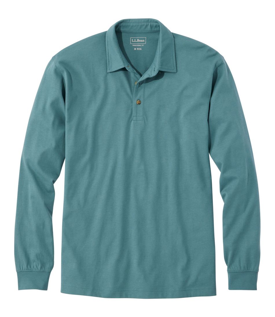 Men's Carefree Unshrinkable Polo, Long-Sleeve, Without Pocket | L.L.Bean near me